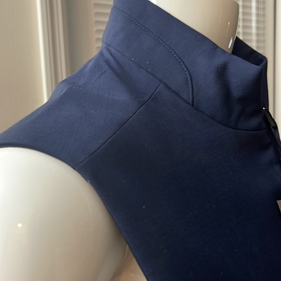 Hart Schaffner Marx REVERSIBLE Navy Tech Wool Performance Full Zip Vest - Picture 6 of 12